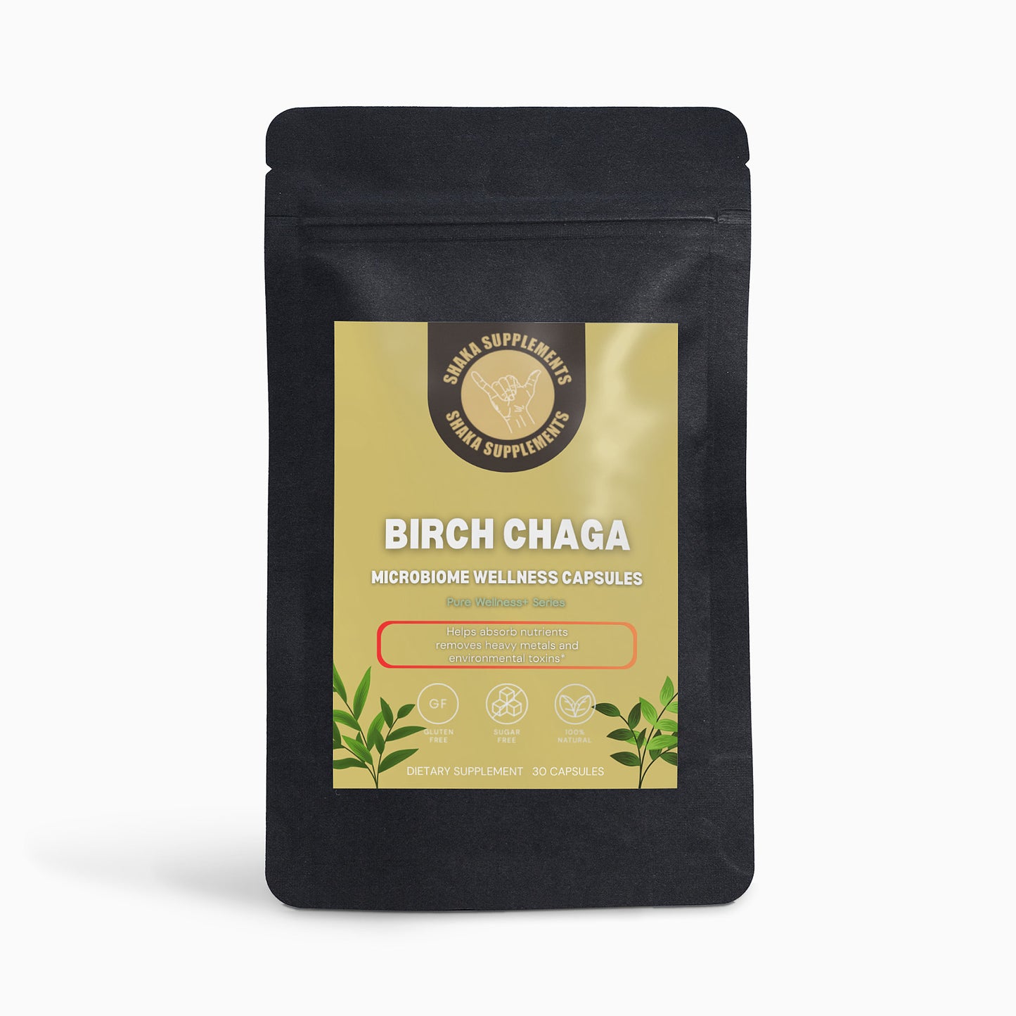 BIRCH CHAGA MICROBIOME WELLNESS CAPSULES DETOX